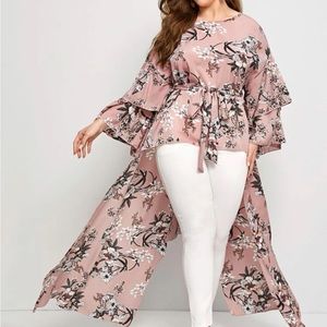 SHEIN 2XL hi-lo blouse